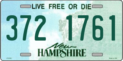 NH license plate 3721761