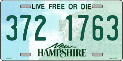 NH license plate 3721763