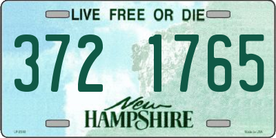 NH license plate 3721765