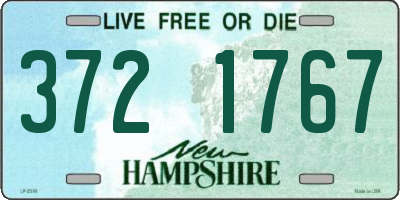 NH license plate 3721767