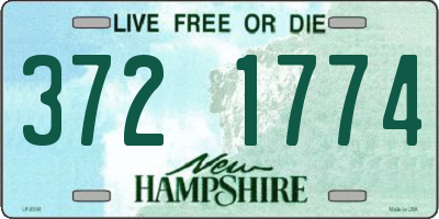 NH license plate 3721774