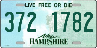 NH license plate 3721782