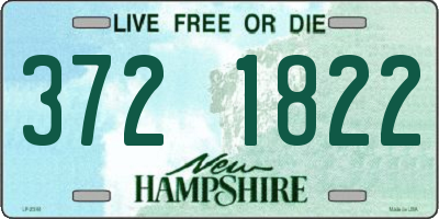 NH license plate 3721822