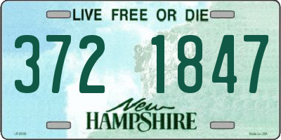 NH license plate 3721847