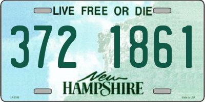 NH license plate 3721861