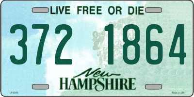 NH license plate 3721864