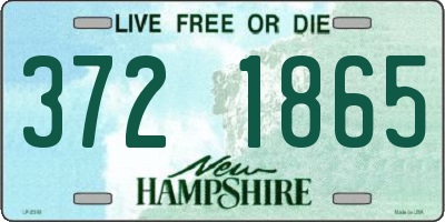 NH license plate 3721865