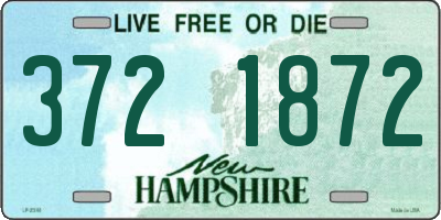 NH license plate 3721872