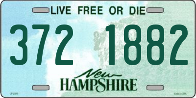 NH license plate 3721882