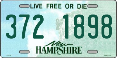 NH license plate 3721898