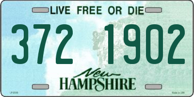NH license plate 3721902