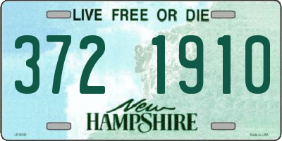 NH license plate 3721910