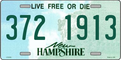 NH license plate 3721913