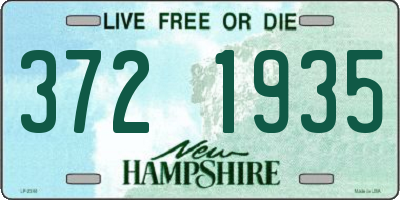 NH license plate 3721935