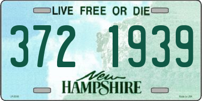 NH license plate 3721939