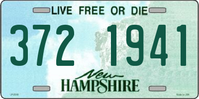 NH license plate 3721941