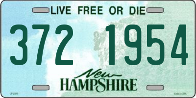 NH license plate 3721954
