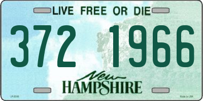 NH license plate 3721966