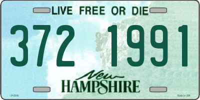 NH license plate 3721991