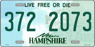 NH license plate 3722073