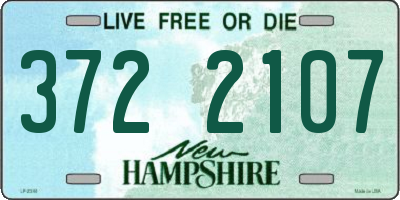 NH license plate 3722107
