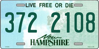 NH license plate 3722108
