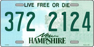 NH license plate 3722124