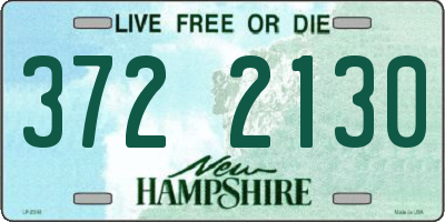 NH license plate 3722130