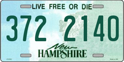 NH license plate 3722140