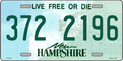 NH license plate 3722196