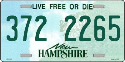 NH license plate 3722265