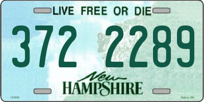 NH license plate 3722289