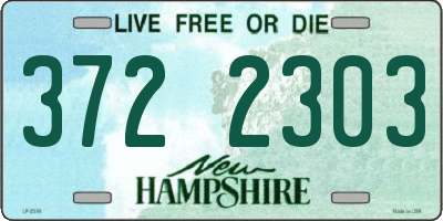 NH license plate 3722303