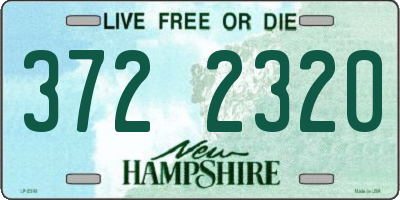 NH license plate 3722320