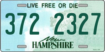 NH license plate 3722327