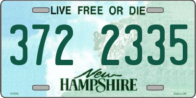 NH license plate 3722335