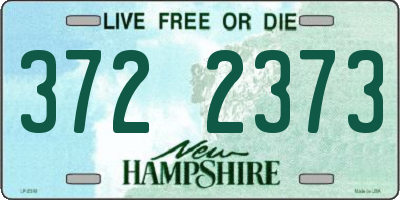 NH license plate 3722373