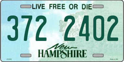 NH license plate 3722402