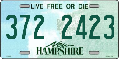 NH license plate 3722423