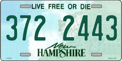 NH license plate 3722443