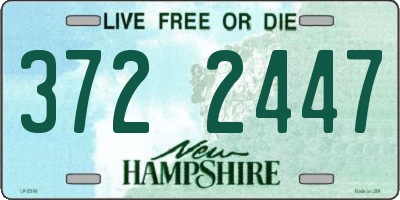 NH license plate 3722447