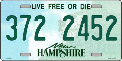 NH license plate 3722452