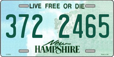 NH license plate 3722465