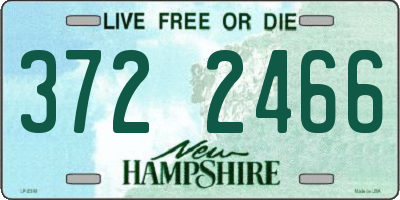 NH license plate 3722466