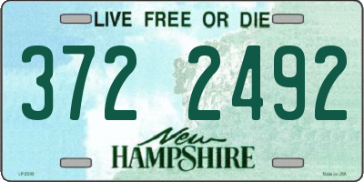 NH license plate 3722492