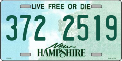 NH license plate 3722519
