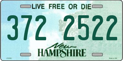 NH license plate 3722522