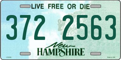 NH license plate 3722563