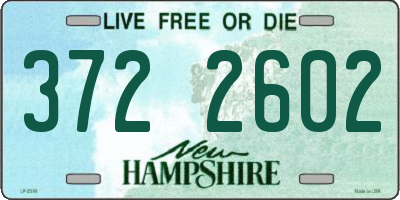 NH license plate 3722602