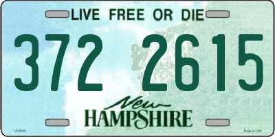 NH license plate 3722615